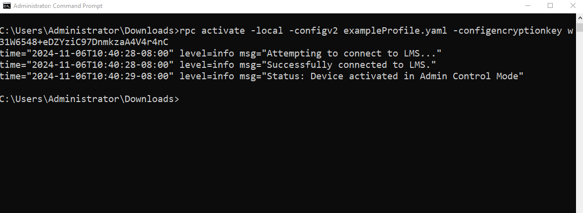 Activate a Device - Device Management Toolkit