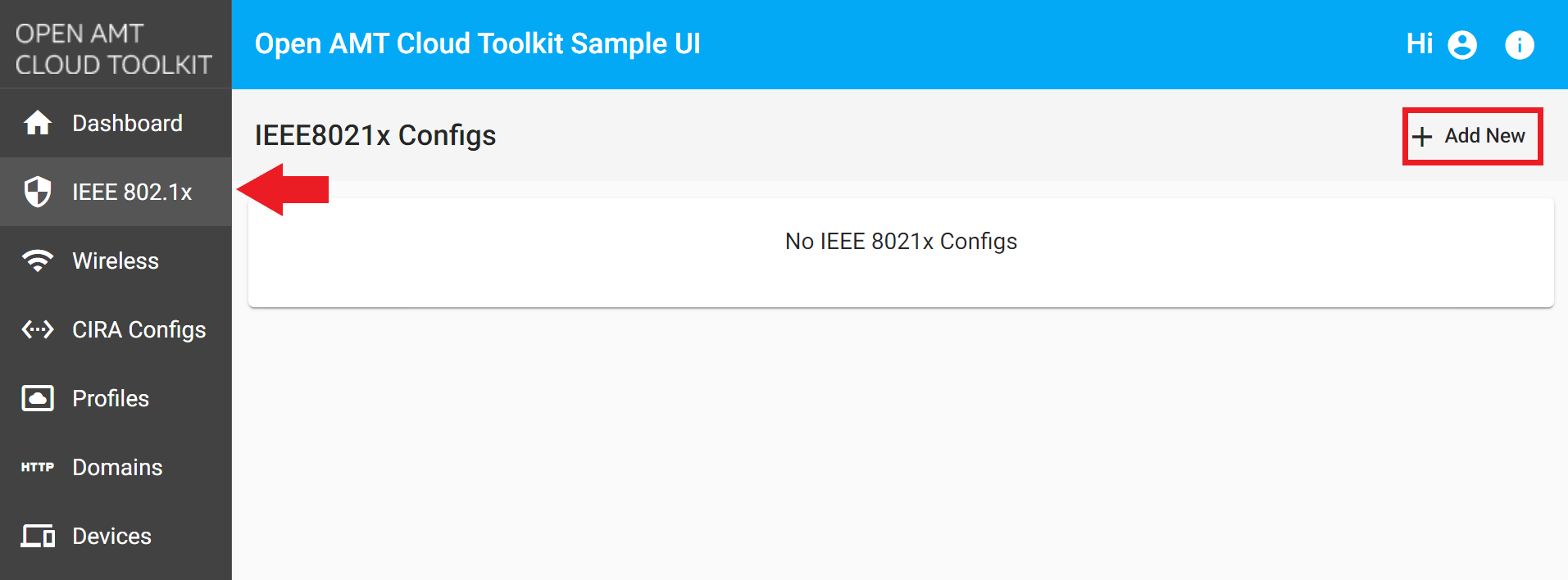 802.1x Configuration - Device Management Toolkit