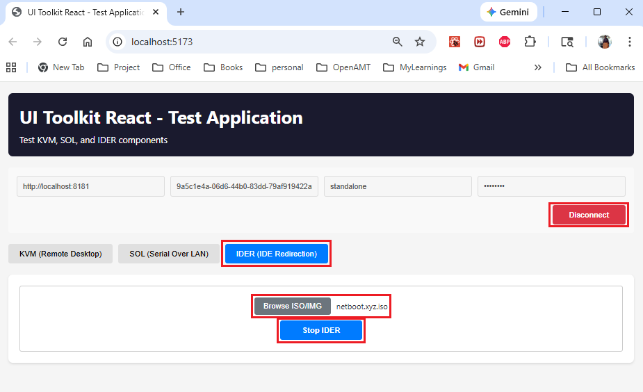 Figure 5: IDER Control