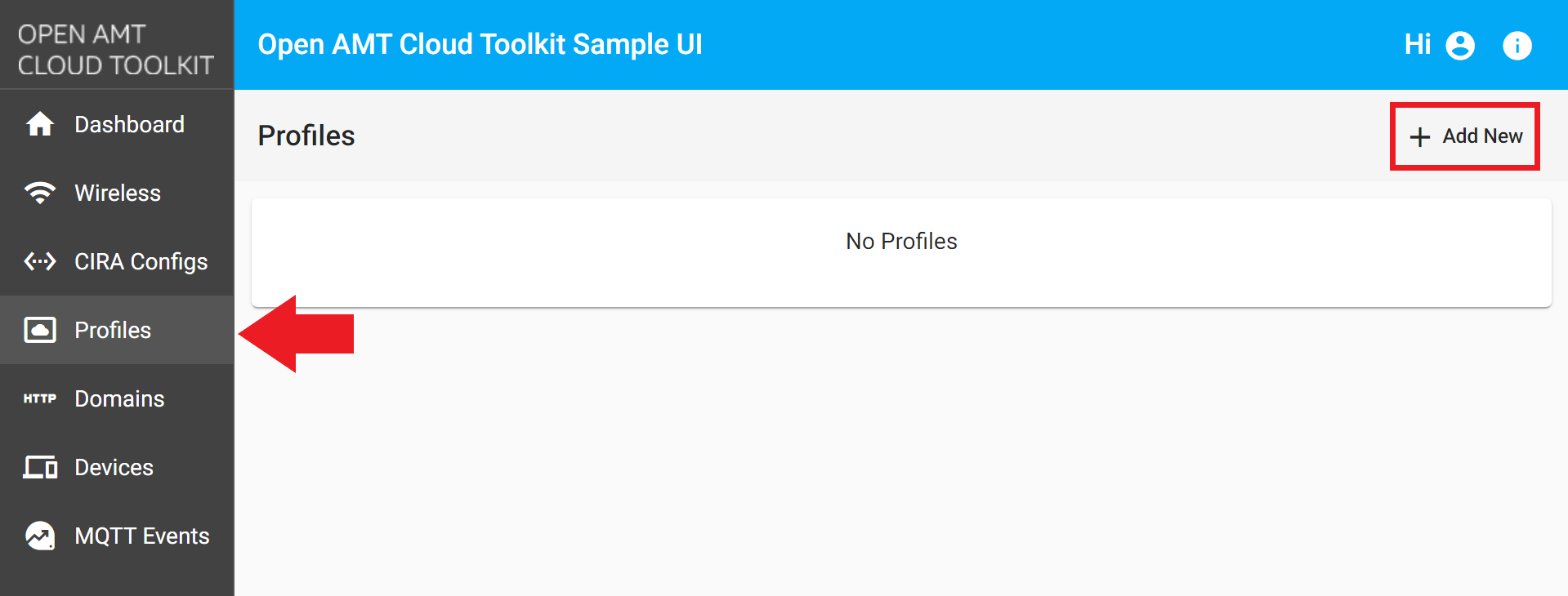 Create a Profile with CCM - Open Active Management Technology Cloud Toolkit